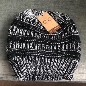 C. C. Knit hat